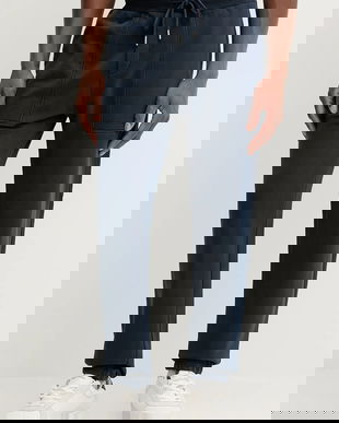 Marc O'Polo pantaloni de trening din bumbac culoarea bleumarin, uni, 528401019018