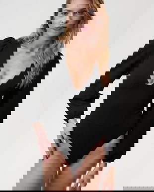 Undress Code body Classic culoarea negru, uni, 572