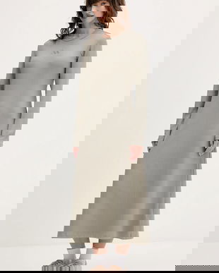 adidas rochie All Szn Winterized midi, mulată, JW7431