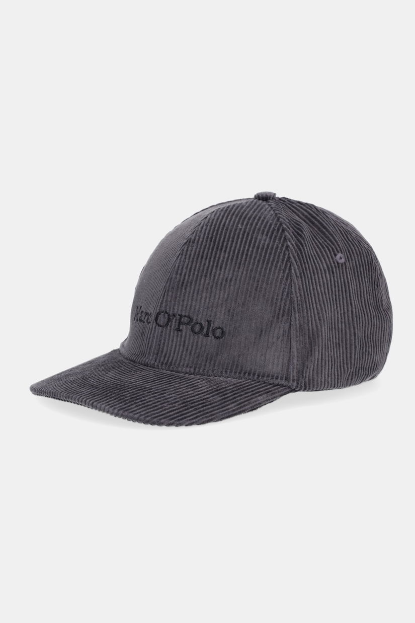 Marc O'Polo șapcă de baseball din catifea culoarea gri, 529009601036
