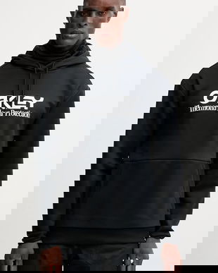 Oakley hanorac RIDER culoarea negru, cu glugă, cu imprimeu, FOA402381