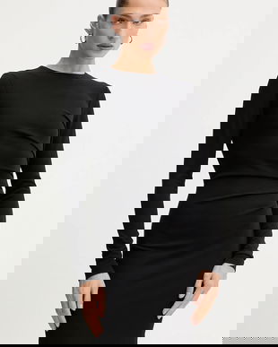 Silvian Heach rochie BELLER culoarea negru, mini, mulată, GPA25001VE