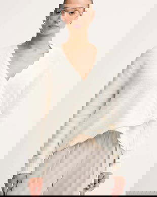 Gaudi cardigan din amestec de lână culoarea bej, light, 521FD53010