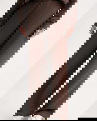 MUUV. pantaloni de trening MUUV..x.Answear culoarea maro, uni