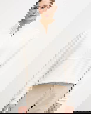 The North Face hanorac fleece culoarea bej, uni, NF0A8D2CQLI1