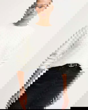 Pepe Jeans pulover din amestec de lână culoarea bej, PL7000061