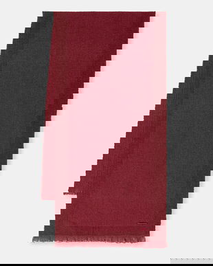 United Colors of Benetton fular culoarea roz, cu imprimeu, 67M5DU01U