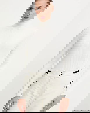 Fusalp pulover Ancelle culoarea bej, light, cu guler, O1110