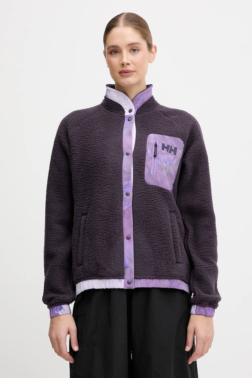 Helly Hansen hanorac fleece IMPERIAL culoarea violet, uni, 63372
