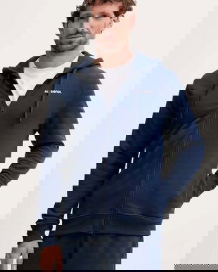 Rossignol hanorac de bumbac PRESSET culoarea bleumarin, cu glugă, uni, RLOMS03