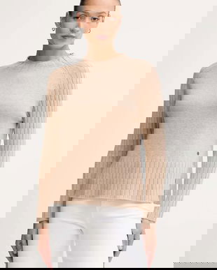 Pepe Jeans pulover din amestec de lână culoarea bej, PL7000056