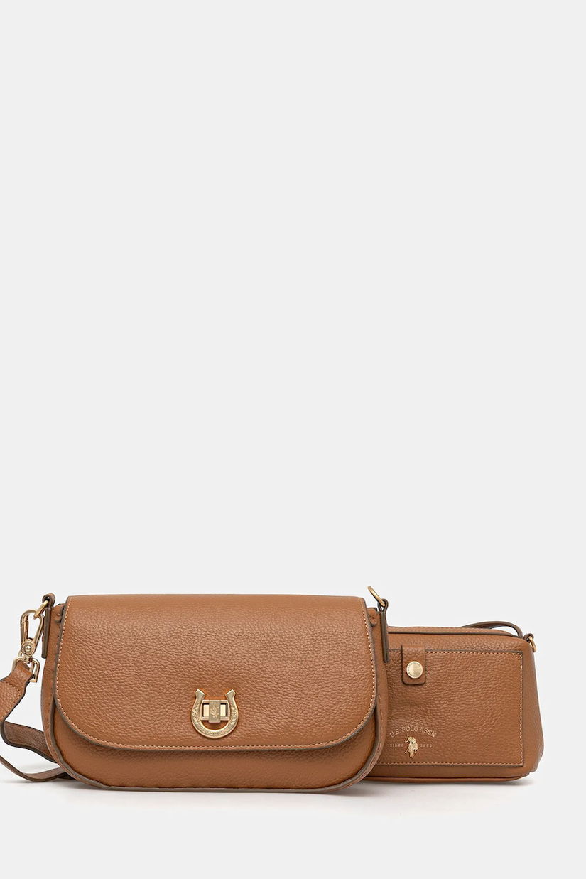 U.S. Polo Assn. poșetă Middleton culoarea maro, BIU0M8871WVP