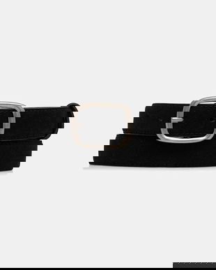 Answear.LAB curea din piele intoarsa culoarea negru