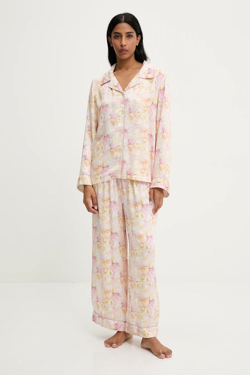 Answear Lab pijama culoarea roz