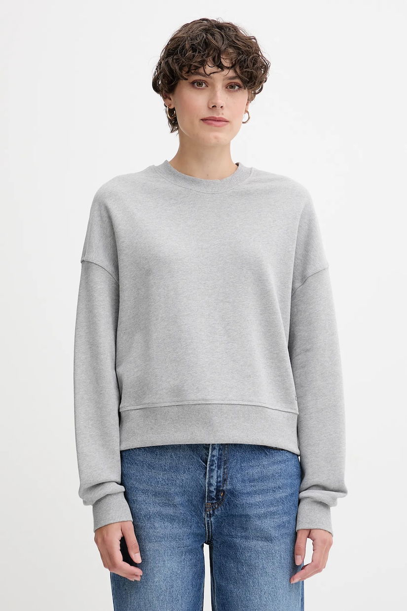 United Colors of Benetton hanorac de bumbac culoarea roz, cu imprimeu, 3UNID109A