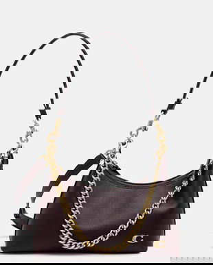 Coach poșetă de piele Juliet culoarea maro, CW640