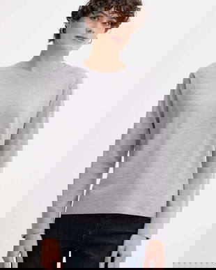 United Colors of Benetton pulover de lână culoarea gri, light, 11AHD10CV