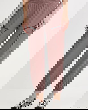 Under Armour pantaloni Unstoppable culoarea violet, fason cargo, high waist, 1386481