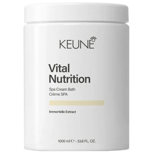 Tratament pentru Par Degradat - Keune Vital Nutrition Spa Cream Bath Immortelle Extract, 1000 ml