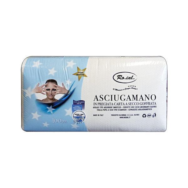Prosop absorbant Roial, de unica folosinta gofrat, 45 x 80cm, 100 buc