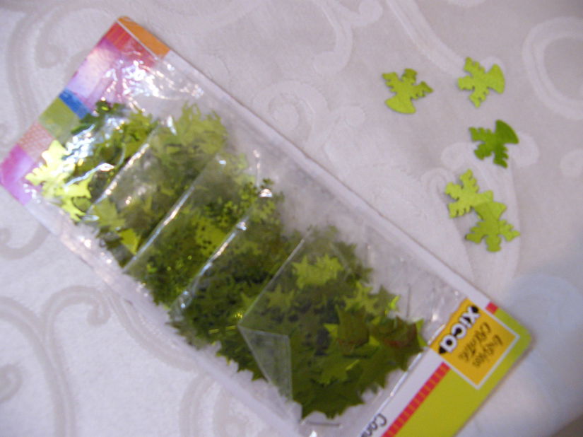 Confetti  decor Craciun verde