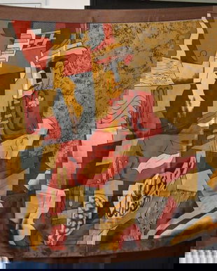 Eșarfă Picasso din mătase maturala