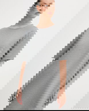 United Colors of Benetton rochie culoarea gri, mini, drept, 47CKDV0BW