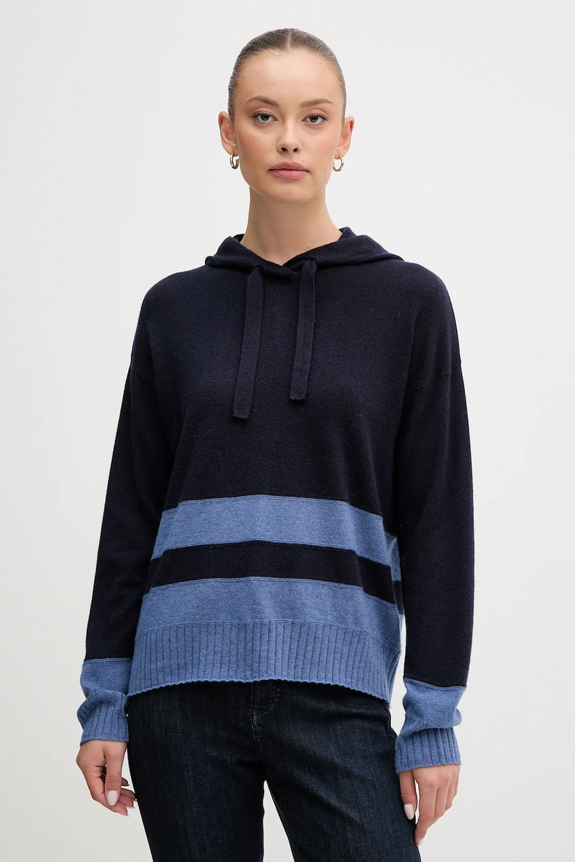 United Colors of Benetton pulover din amestec de lână culoarea bleumarin, light, 102HE203V