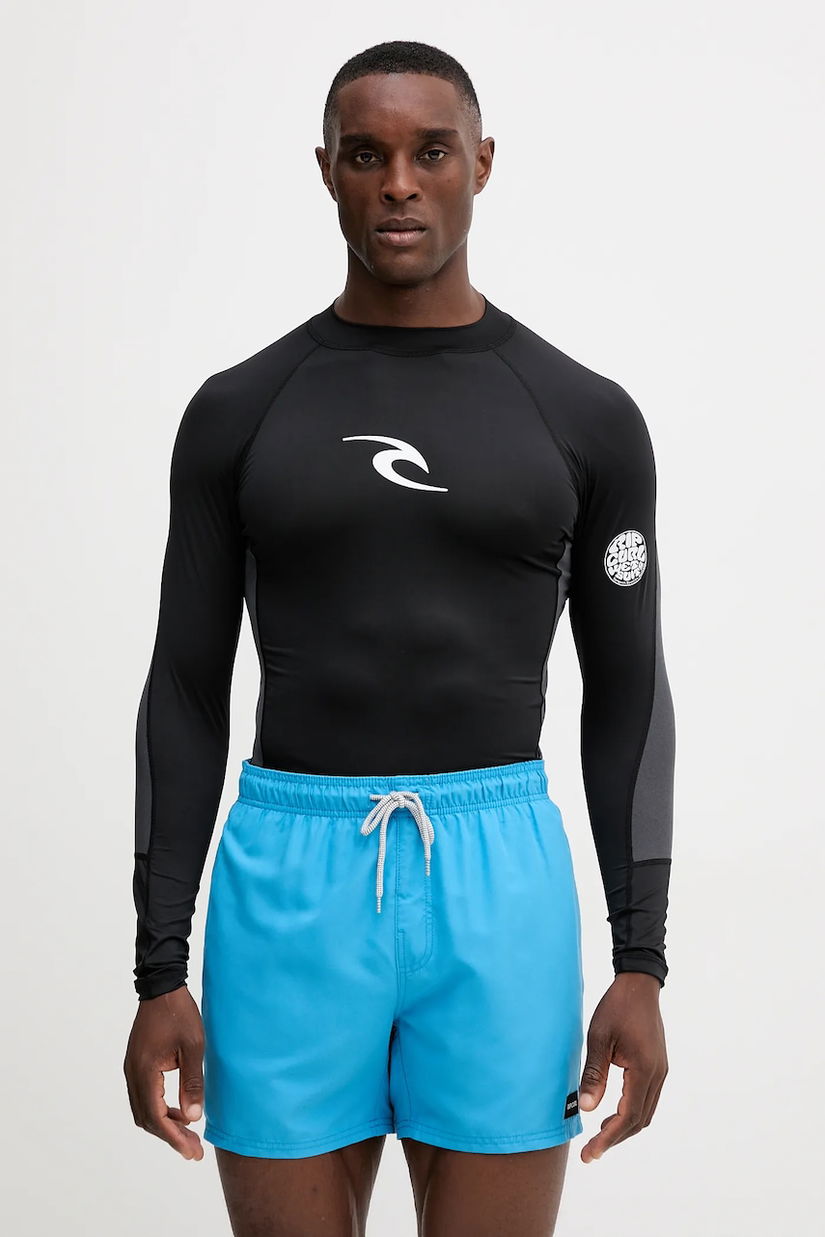 Rip Curl longsleeve de baie culoarea negru, 16FMRV