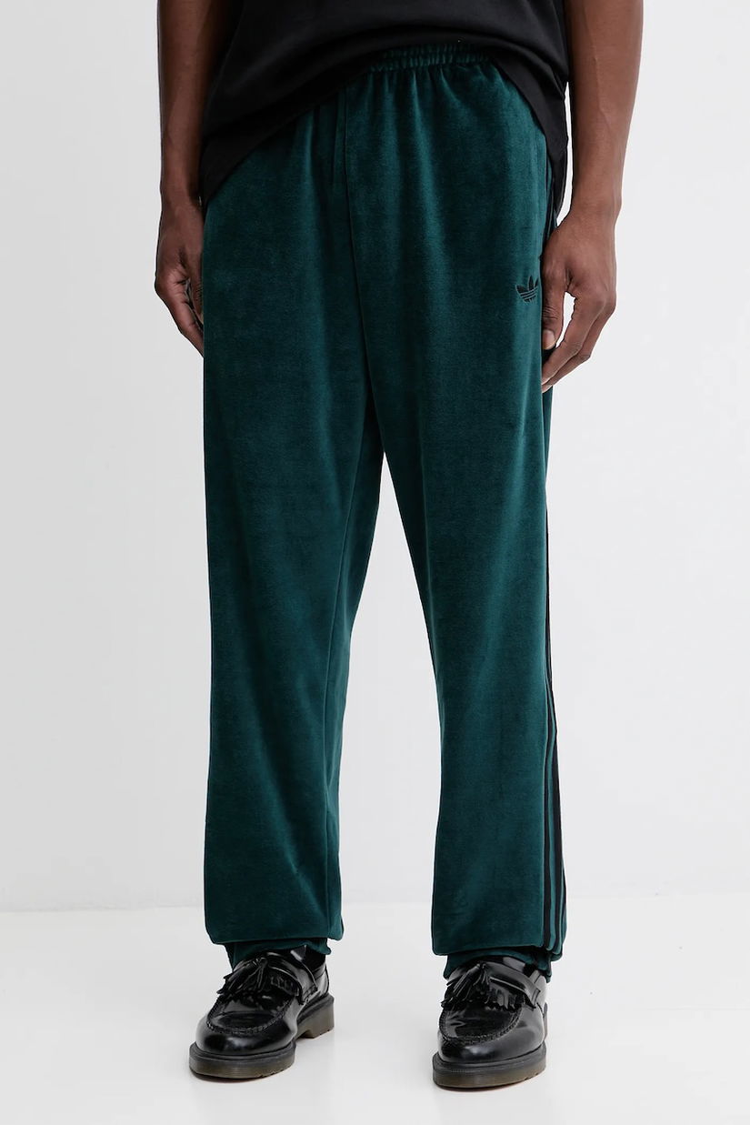 adidas Originals pantaloni de trening din velur Sst Tp cu imprimeu, JX1551