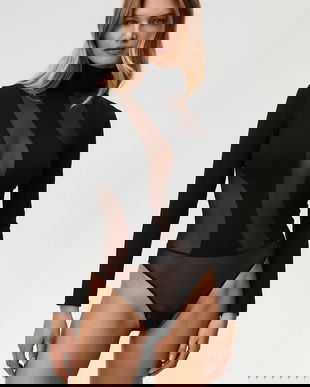 Undress Code body Thong culoarea negru, uni, 986