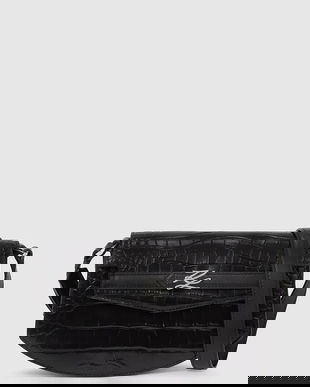 Karl Lagerfeld poșetă de piele Karl Lagerfeld Studio culoarea negru, A4W30135