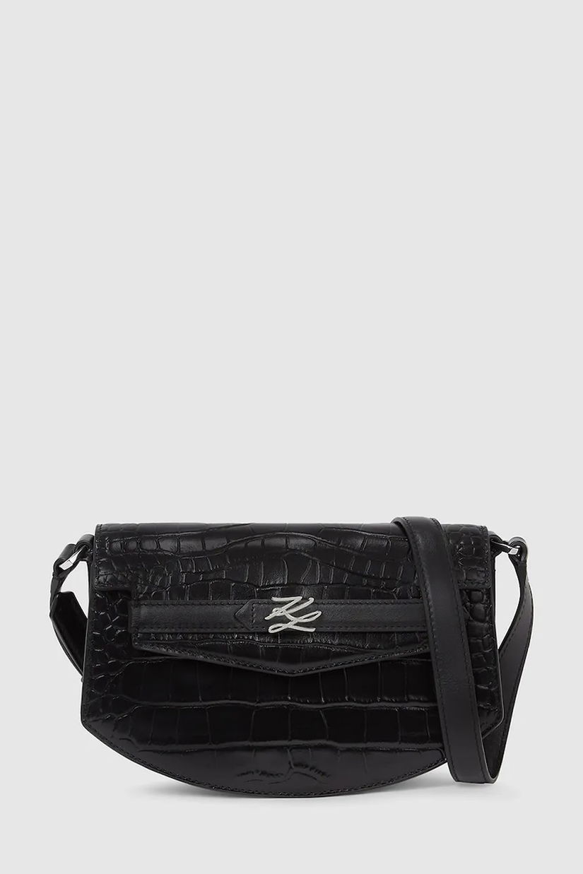 Karl Lagerfeld poșetă de piele Karl Lagerfeld Studio culoarea negru, A4W30135