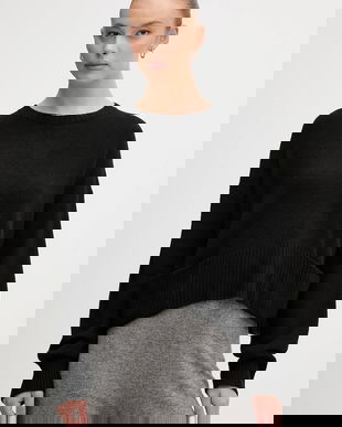 United Colors of Benetton pulover din amestec de lână culoarea negru, light, 126WD10E4