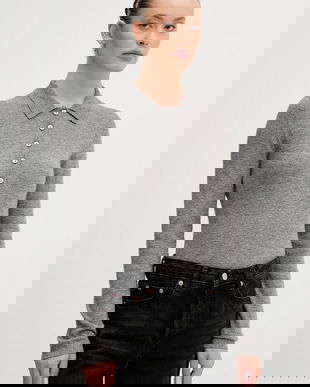 United Colors of Benetton pulover din amestec de lână culoarea gri, light, 102HD301H