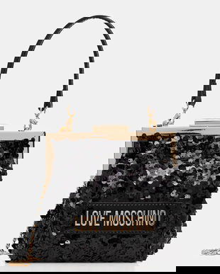 Love Moschino poșetă culoarea negru, JC4146PP0NKK100A