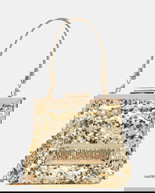 Love Moschino poșetă culoarea auriu, JC4146PP0NKK190B