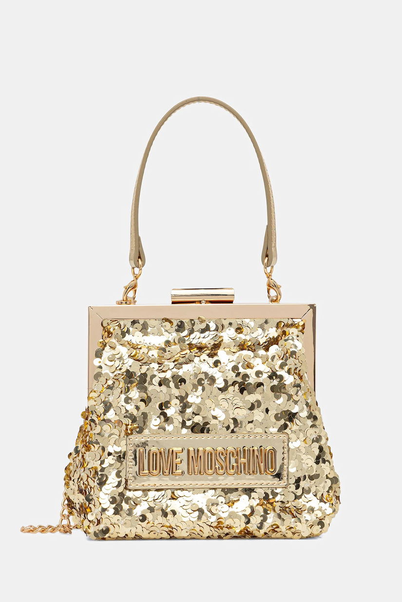 Love Moschino poșetă culoarea auriu, JC4146PP0NKK190B