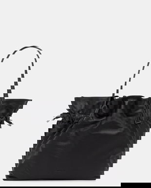 Marella poșetă de piele culoarea gri, 2523519047200