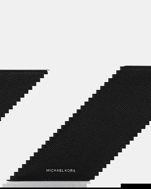 Michael Kors portofel de piele culoarea negru, 39F5LHDE8L