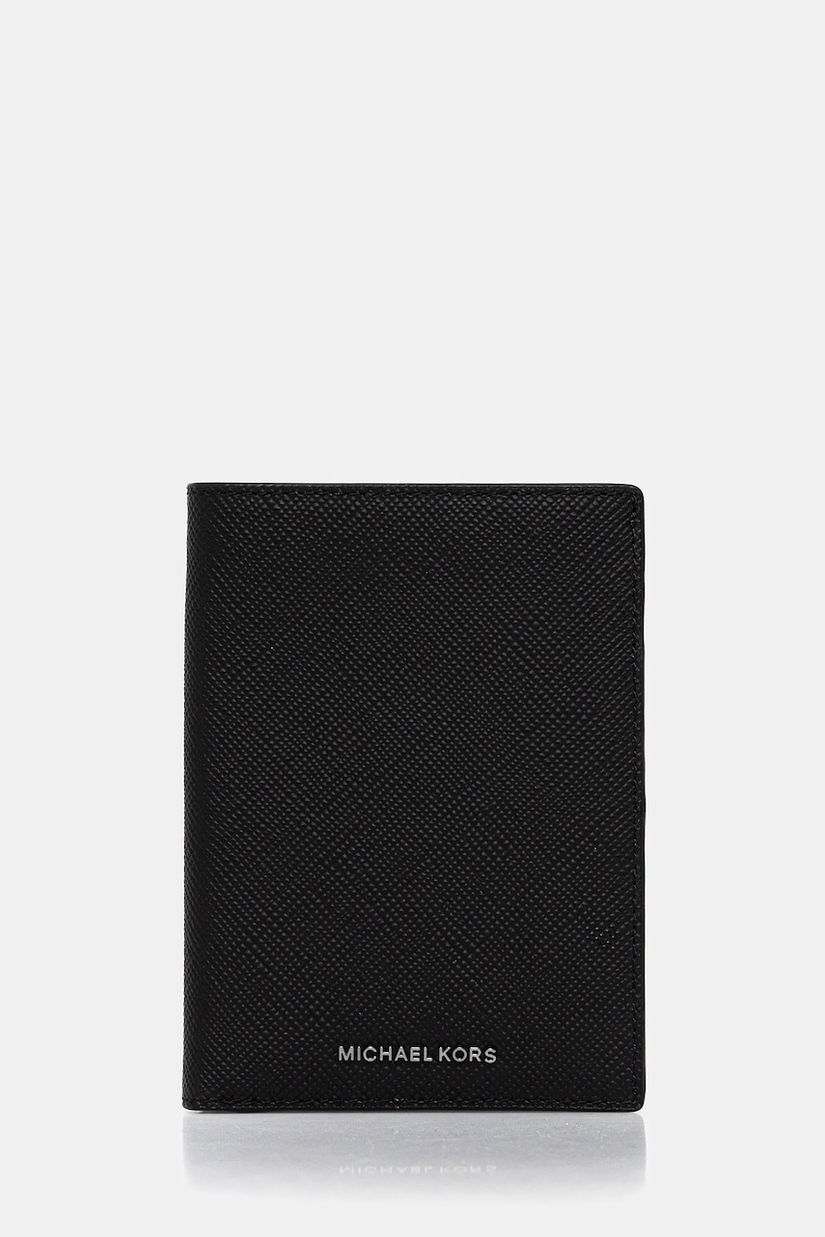 Michael Kors portofel de piele culoarea negru, 39F5LHDE8L