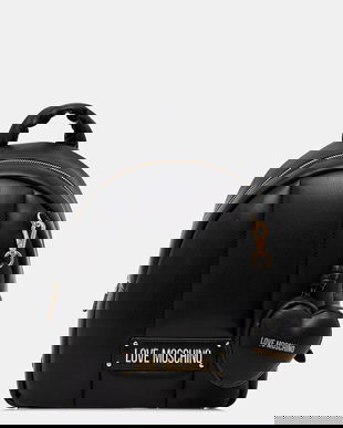 Love Moschino rucsac culoarea negru, mic, uni, JC4324PP0NKM100A