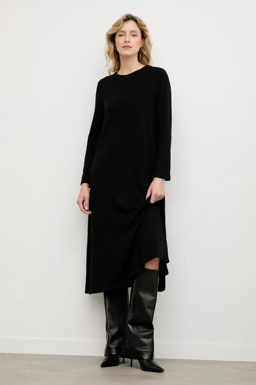 Answear.LAB rochie culoarea negru, mini, evazati
