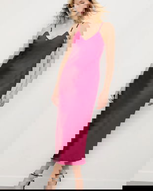 Answear.LAB rochie culoarea bordo, maxi, evazati