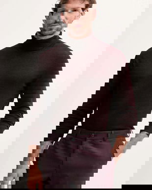 Lindbergh pulover culoarea maro, light, cu guler, 30-80094