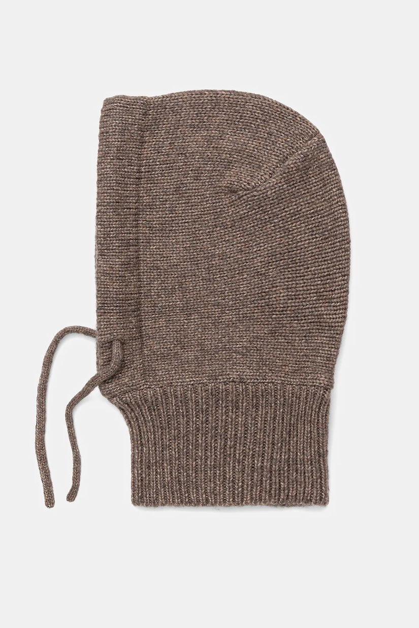 Eisbar cagulă umplută cu lână Mathilde Hood culoarea maro, E31003