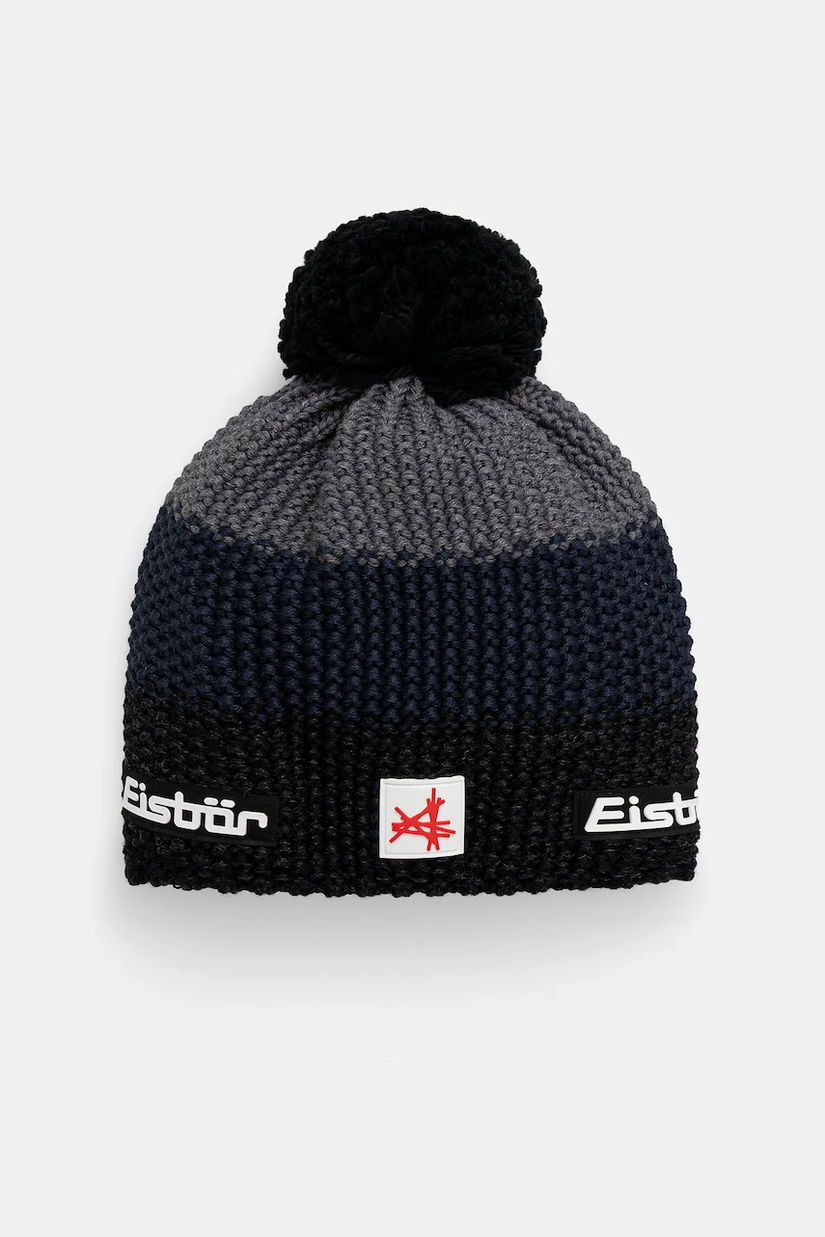 Eisbar căciulă din amestec de lână Star Pompon MÜ SA culoarea bleumarin, E33172