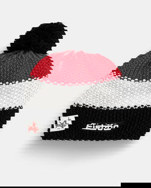 Eisbar căciulă din amestec de lână Star Pompon MÜ SA culoarea roșu, E33172