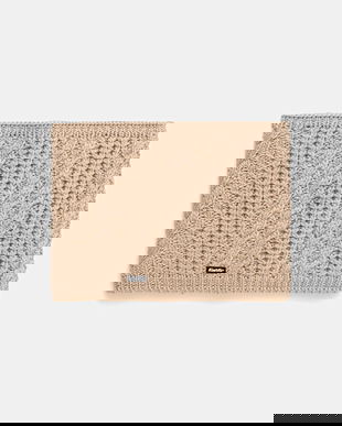 Eisbar o eșarfă cu lână Afra Loop culoarea bej, uni, E80136