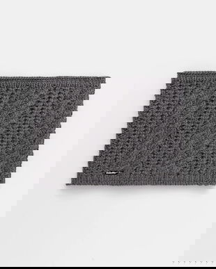 Eisbar o eșarfă cu lână Afra Loop culoarea gri, uni, E80136